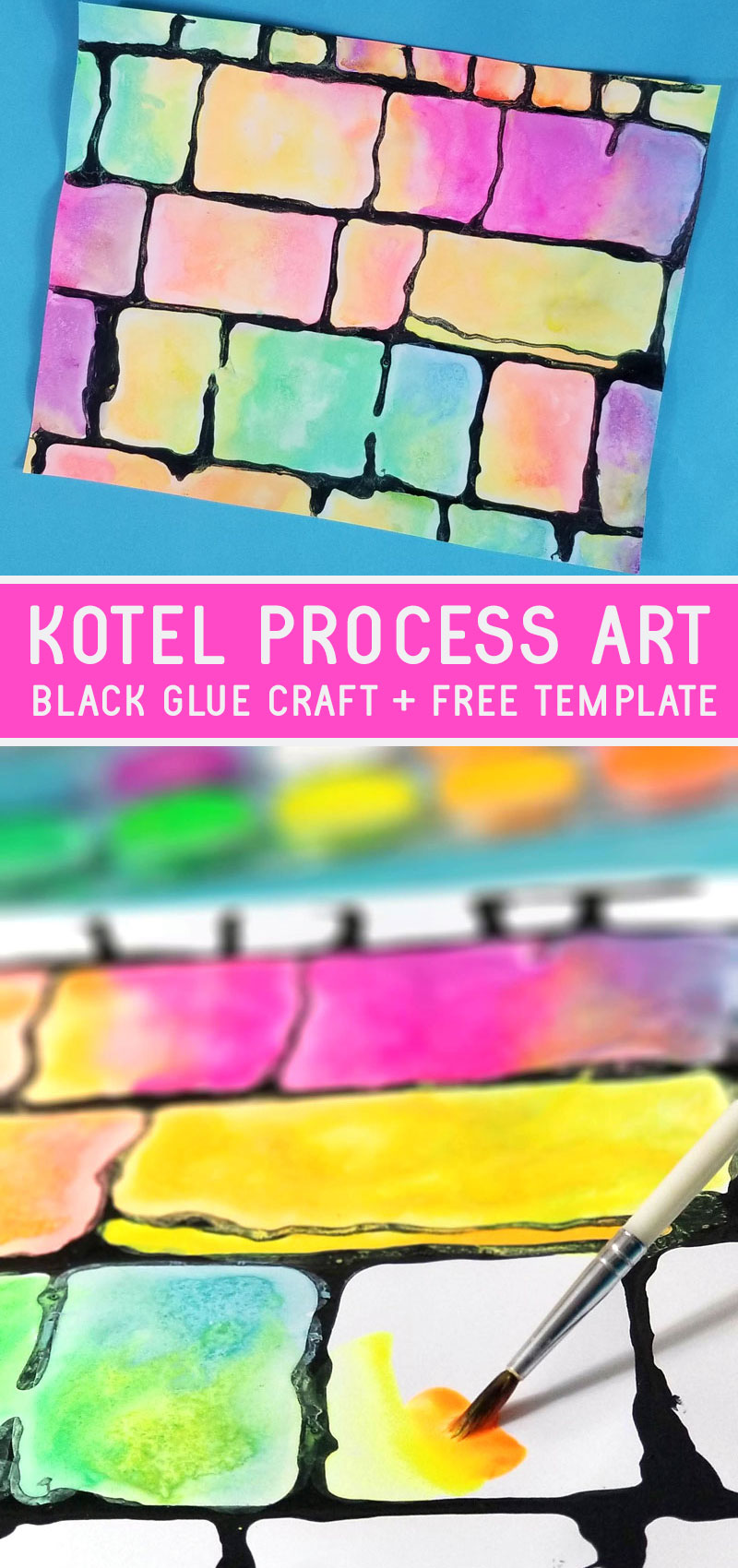 Black Glue Kotel Art - Jewish Moms & Crafters
